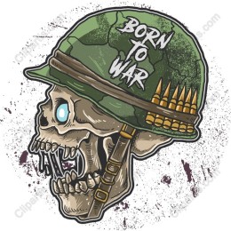 Born to War Skull