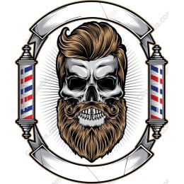 Skull Barber Emblem