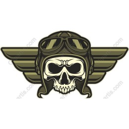 Aviator Skull Emblem