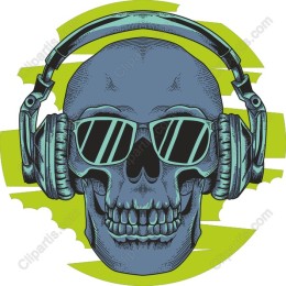 Edgy Skull Headphones