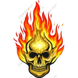 Flaming Skull