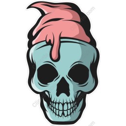 Edgy Skull with Ice Cream
