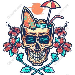 Tropical Skull Surf