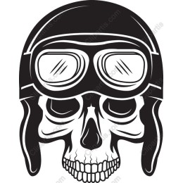 Vintage Pilot Skull
