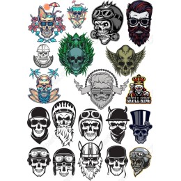 Skull Bundle - Cliparts Set