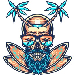 Tropical Skull Surf