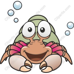 Playful Cartoon Crab