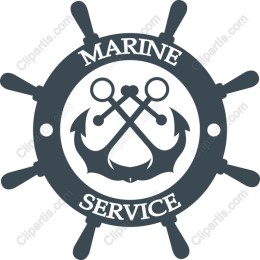 Marine Service Vintage Logo