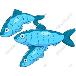 Cheerful Blue Fish