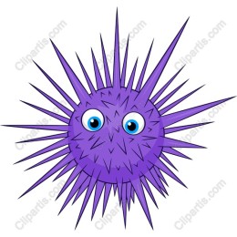 Purple Spiked Character