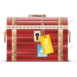 Vintage Wooden Treasure Chest