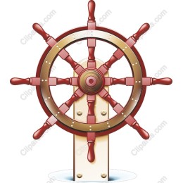 Classic Nautical Ship's Helm