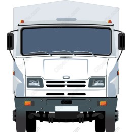 Front View Delivery Truck