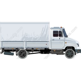 Classic White Delivery Truck