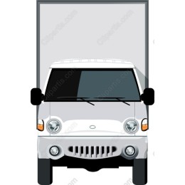 Premium White Delivery Truck
