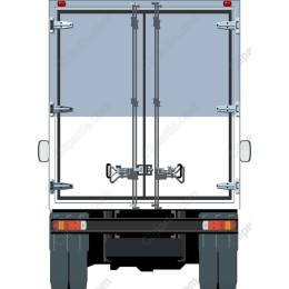 Delivery Truck Rear View