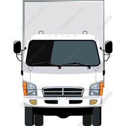 Front View Delivery Truck
