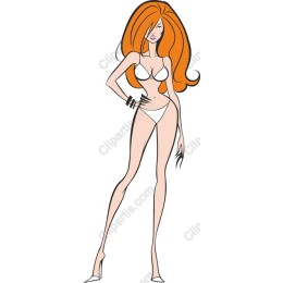 Chic Female Fashion Model