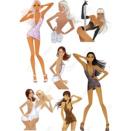 Fashion Set: Chic Stylish Figures