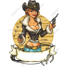 Cowgirl with Guns