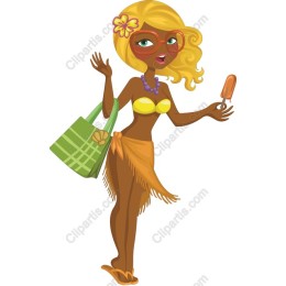 Sun-Kissed Summer Beach Girl