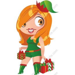 Holiday Cheer with Gift-Bearing Character