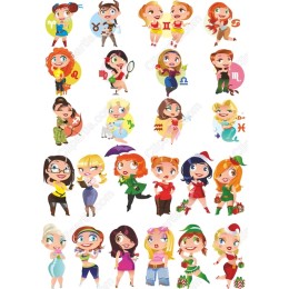 Zodiac Clipart Bundle: Whimsical of Astrological Signs