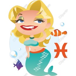Charming Blonde Mermaid