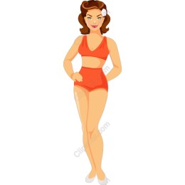 Retro Beach Babe