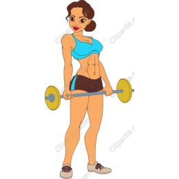 Strong Woman Lifting Weights