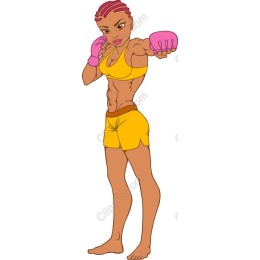 Empowered Female Boxer