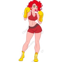 Fierce Female Boxer