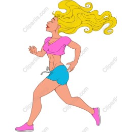 Energizing Female Jogger