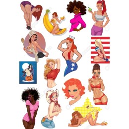 Vibrant Retro Pin-Up Collection