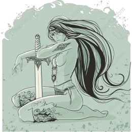 Fierce Warrior Woman