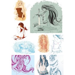 Dynamic Female Figures Set - Bundle