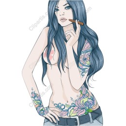 Vibrant Floral Tattoo