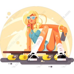 Trendy Skater Girl