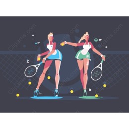 Dynamic Tennis Players