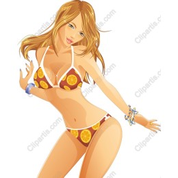Citrus Bikini Summer Vibes