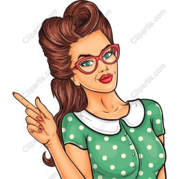 Vintage-Inspired Pin-Up Lady