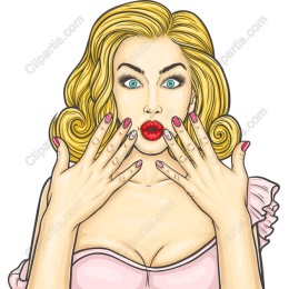 Glamorous Woman with Stunning Red Lips