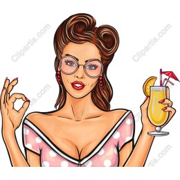 Retro Glam Pin-Up Cocktail