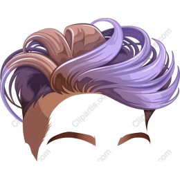 Trendy Purple and Brown Hair