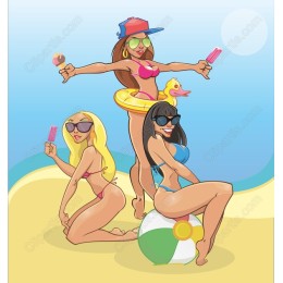 Vibrant Summer Beach Vibes