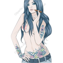 Floral Tattoo Woman