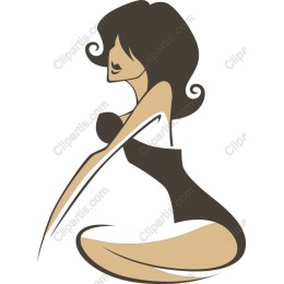 Elegant Seated Figure