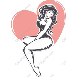 Heartfelt Elegance: Vintage Woman