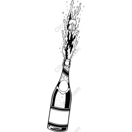 Celebratory Champagne Bottle