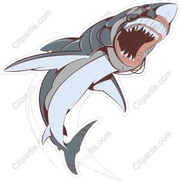 Fierce Shark - Ocean-Inspired Art